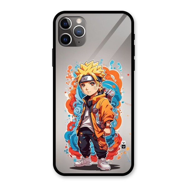 Cool Naruto Uzumaki Glass Back Case for iPhone 11 Pro Max