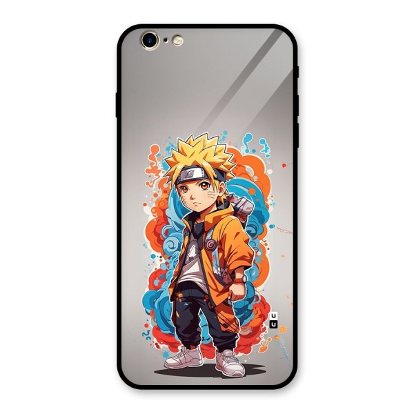 Cool Naruto Uzumaki Glass Back Case for iPhone 6 Plus 6S Plus