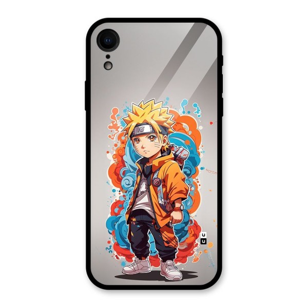 Cool Naruto Uzumaki Glass Back Case for iPhone XR