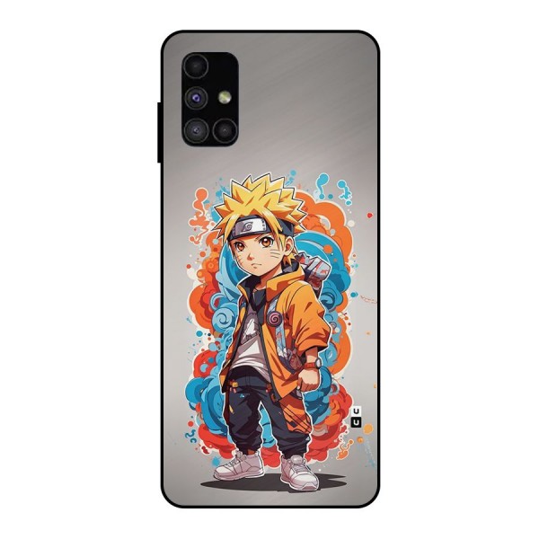 Cool Naruto Uzumaki Metal Back Case for Galaxy M51