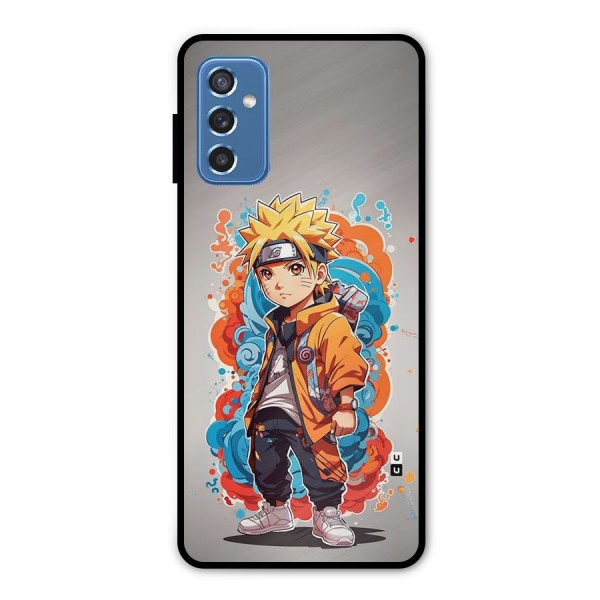 Cool Naruto Uzumaki Metal Back Case for Galaxy M52 5G