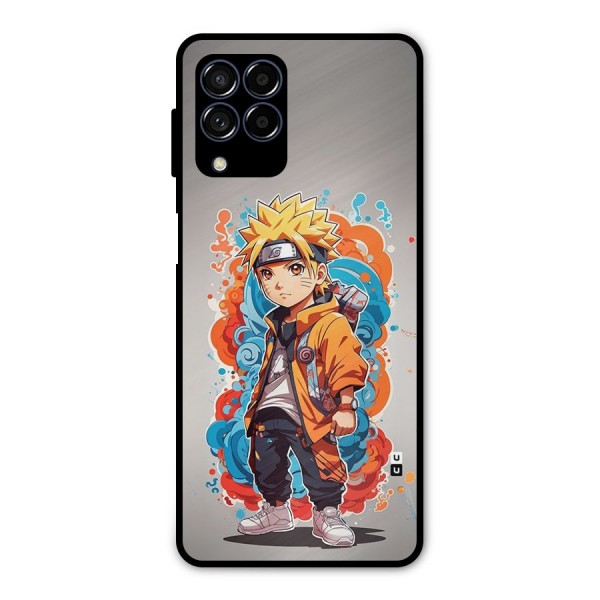 Cool Naruto Uzumaki Metal Back Case for Galaxy M53 5G
