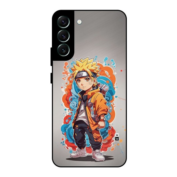 Cool Naruto Uzumaki Metal Back Case for Galaxy S22 Plus 5G