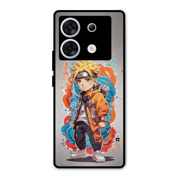 Cool Naruto Uzumaki Metal Back Case for Infinix Zero 30 5G