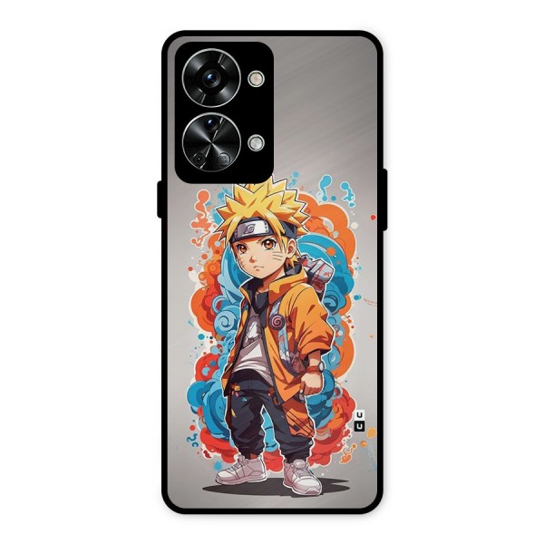 Cool Naruto Uzumaki Metal Back Case for OnePlus Nord 2T