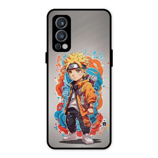 Cool Naruto Uzumaki Metal Back Case for OnePlus Nord 2 5G