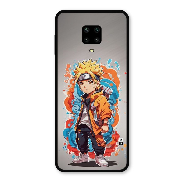 Cool Naruto Uzumaki Metal Back Case for Redmi Note 9 Pro Max