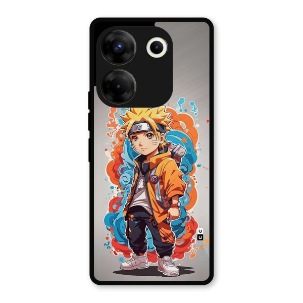 Cool Naruto Uzumaki Metal Back Case for Tecno Camon 20