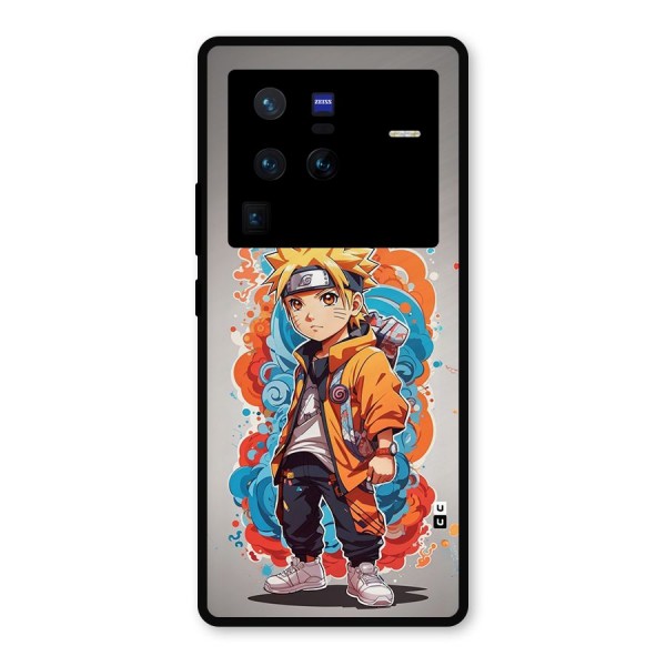 Cool Naruto Uzumaki Metal Back Case for Vivo X80 Pro