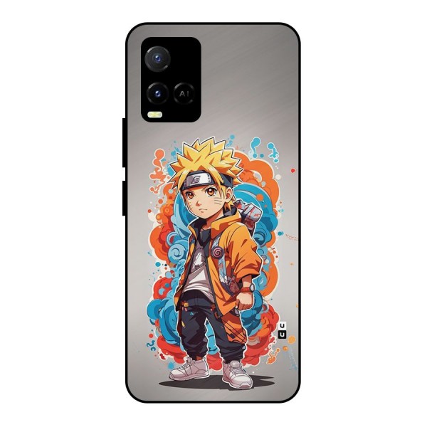 Cool Naruto Uzumaki Metal Back Case for Vivo Y33s