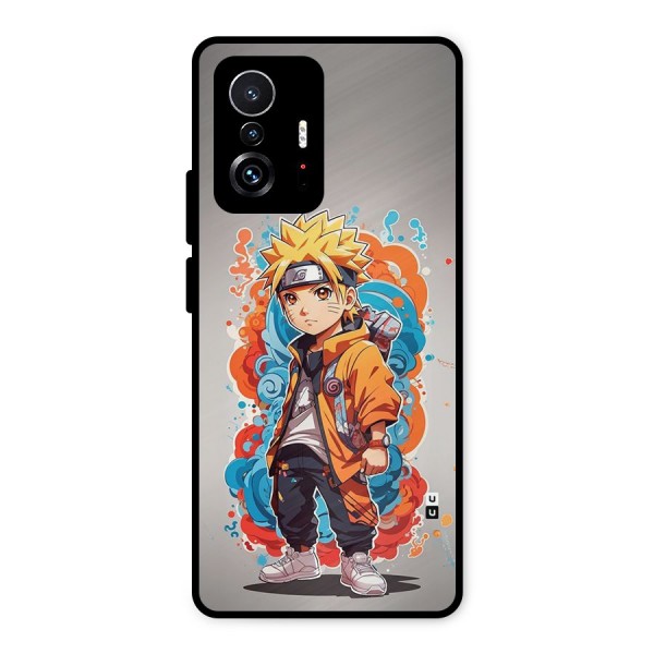 Cool Naruto Uzumaki Metal Back Case for Xiaomi 11T Pro