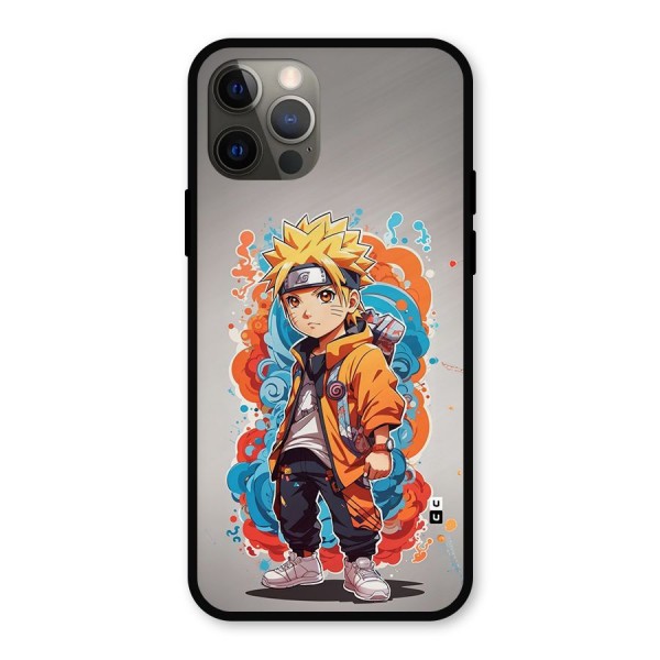 Cool Naruto Uzumaki Metal Back Case for iPhone 12 Pro
