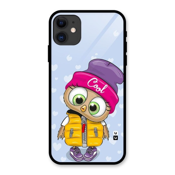 Cool Owl Glass Back Case for iPhone 11