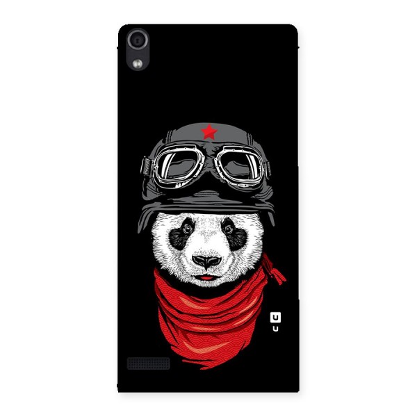 Cool Panda Soldier Art Back Case for Ascend P6