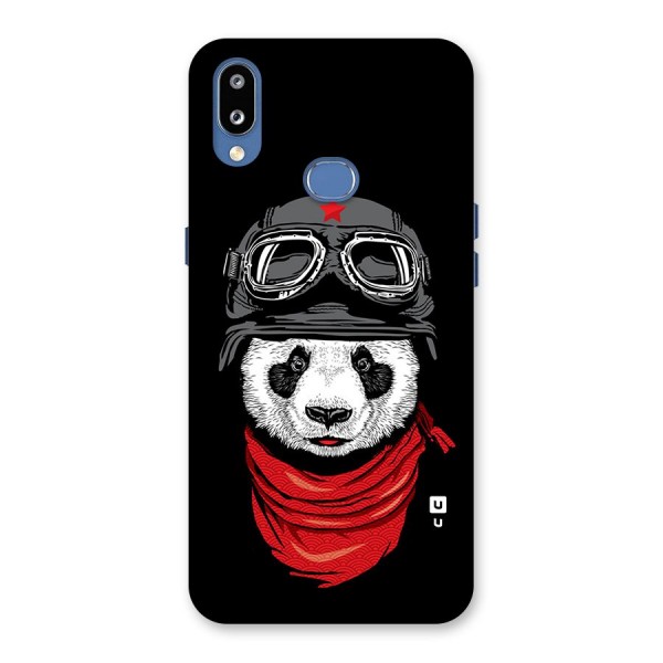 Cool Panda Soldier Art Back Case for Galaxy M01s
