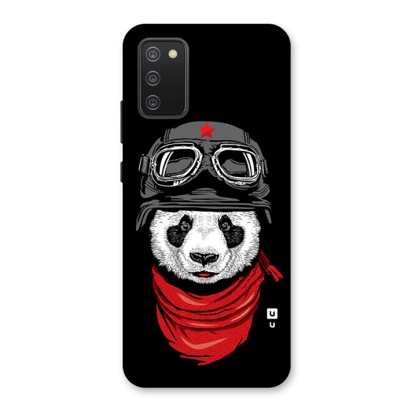 Cool Panda Soldier Art Back Case for Galaxy M02s