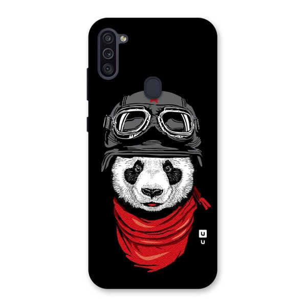 Cool Panda Soldier Art Back Case for Galaxy M11