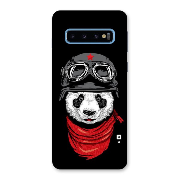 Cool Panda Soldier Art Back Case for Galaxy S10