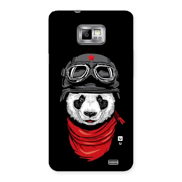 Cool Panda Soldier Art Back Case for Galaxy S2