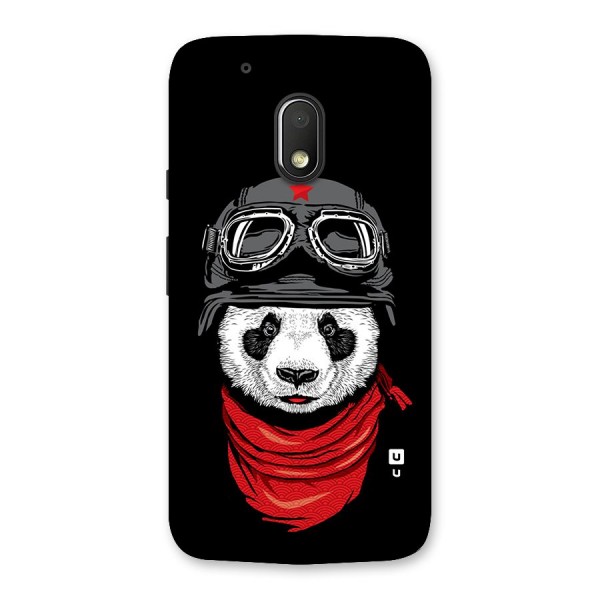 Cool Panda Soldier Art Back Case for Moto G4 Play