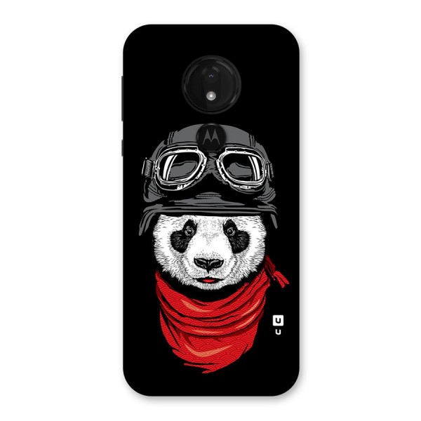 Cool Panda Soldier Art Back Case for Moto G7 Power