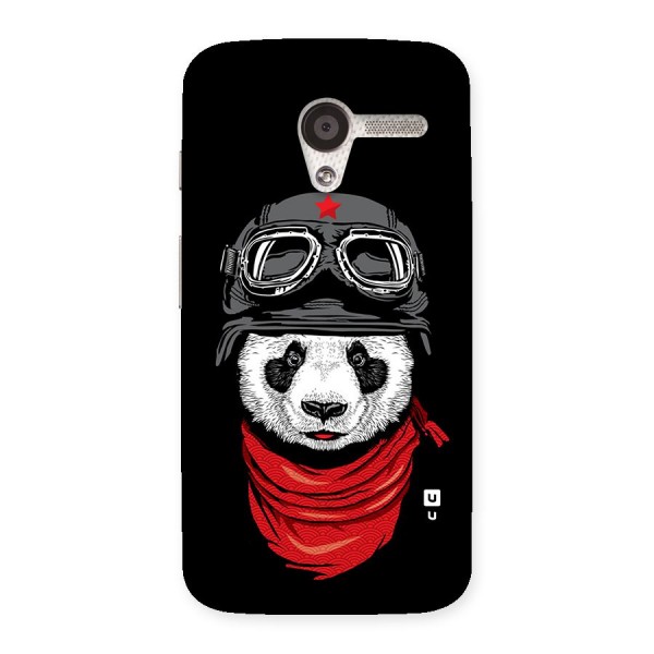 Cool Panda Soldier Art Back Case for Moto X