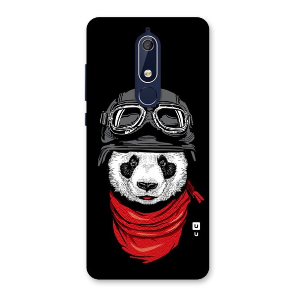 Cool Panda Soldier Art Back Case for Nokia 5.1