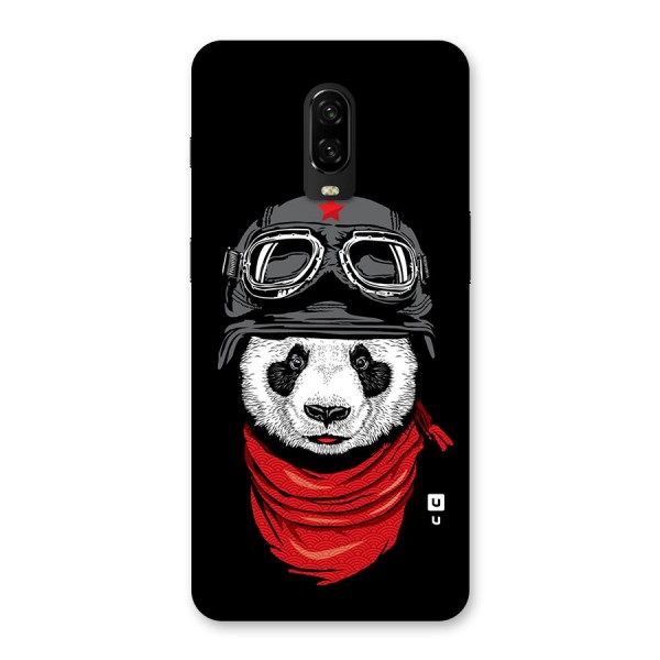 Cool Panda Soldier Art Back Case for OnePlus 6T