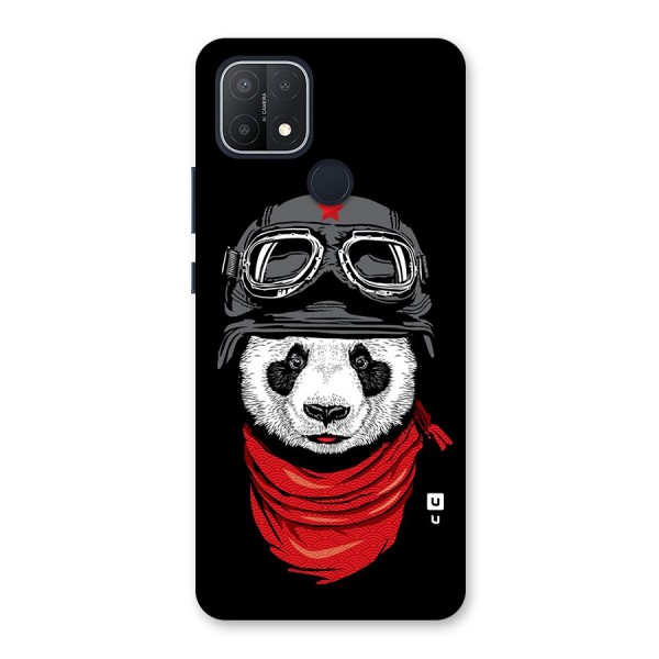 Cool Panda Soldier Art Back Case for Oppo A15