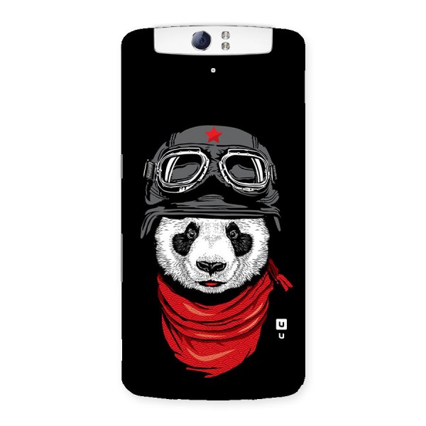 Cool Panda Soldier Art Back Case for Oppo N1