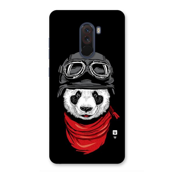 Cool Panda Soldier Art Back Case for Poco F1
