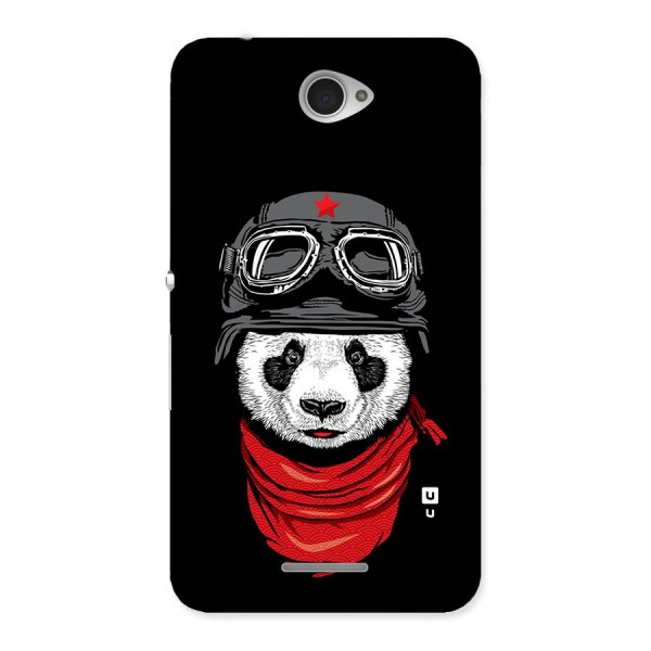Cool Panda Soldier Art Back Case for Sony Xperia E4