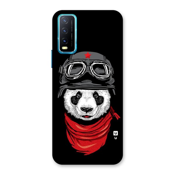 Cool Panda Soldier Art Back Case for Vivo Y12s
