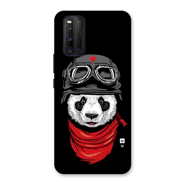 Cool Panda Soldier Art Back Case for Vivo iQOO 3