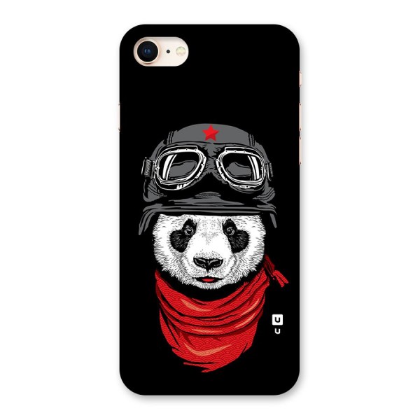 Cool Panda Soldier Art Back Case for iPhone 8