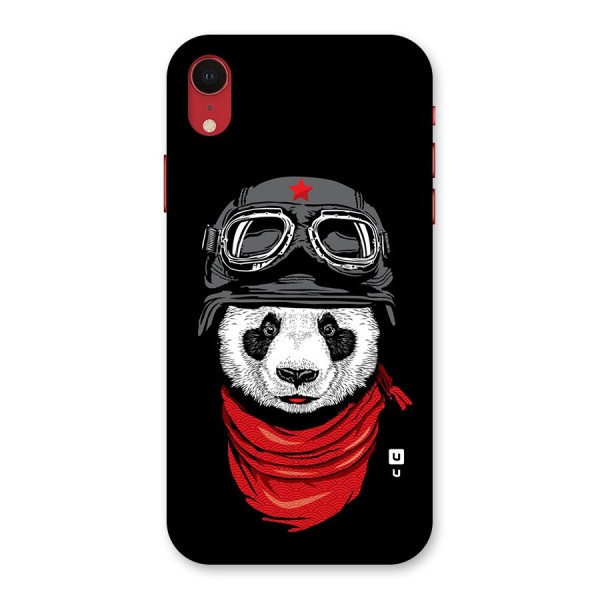 Cool Panda Soldier Art Back Case for iPhone XR