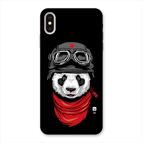 Cool Panda Soldier Art Back Case for iPhone XS Max