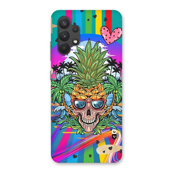 Cool Pineapple Skull Back Case for Galaxy A32