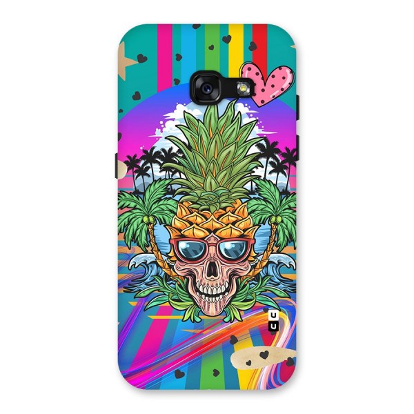 Cool Pineapple Skull Back Case for Galaxy A3 (2017)