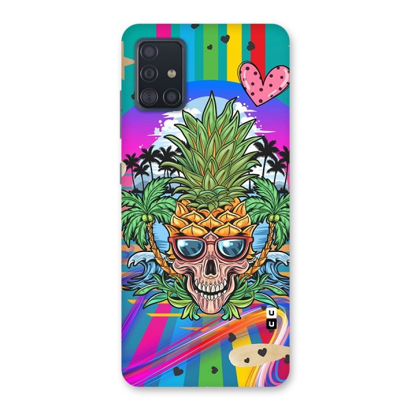 Cool Pineapple Skull Back Case for Galaxy A51