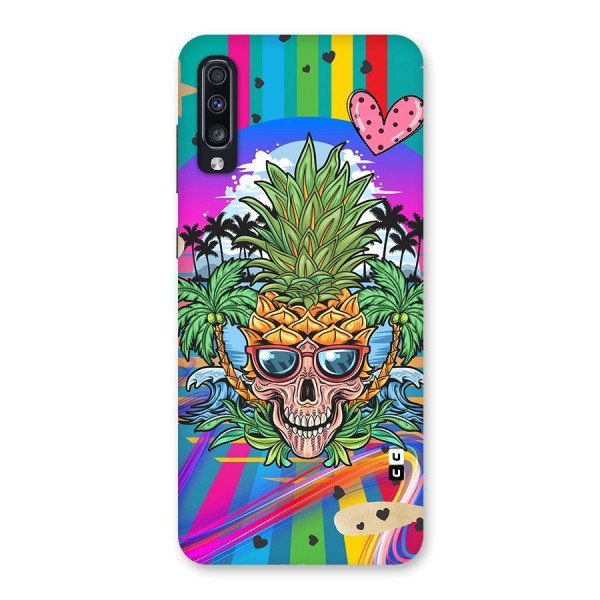Cool Pineapple Skull Back Case for Galaxy A70s