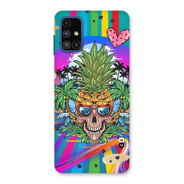 Cool Pineapple Skull Back Case for Galaxy M51