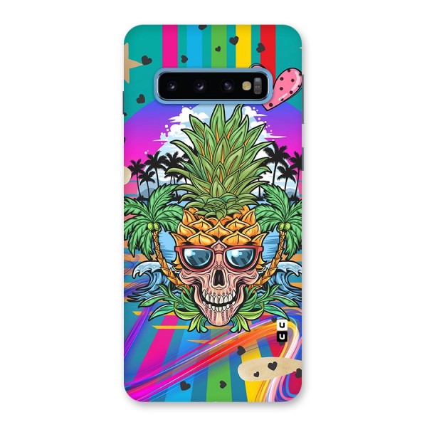 Cool Pineapple Skull Back Case for Galaxy S10
