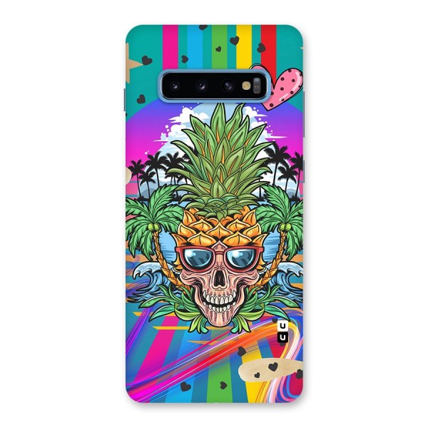 Cool Pineapple Skull Back Case for Galaxy S10 Plus