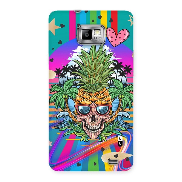 Cool Pineapple Skull Back Case for Galaxy S2