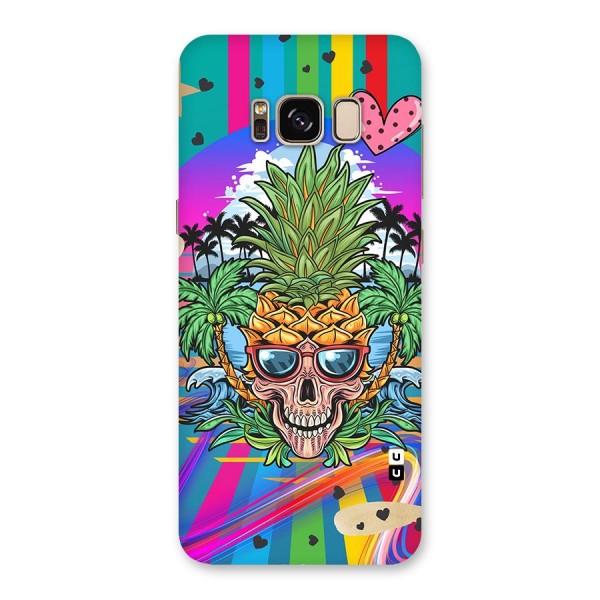 Cool Pineapple Skull Back Case for Galaxy S8