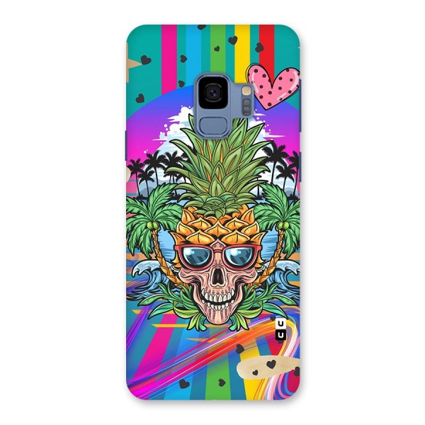 Cool Pineapple Skull Back Case for Galaxy S9