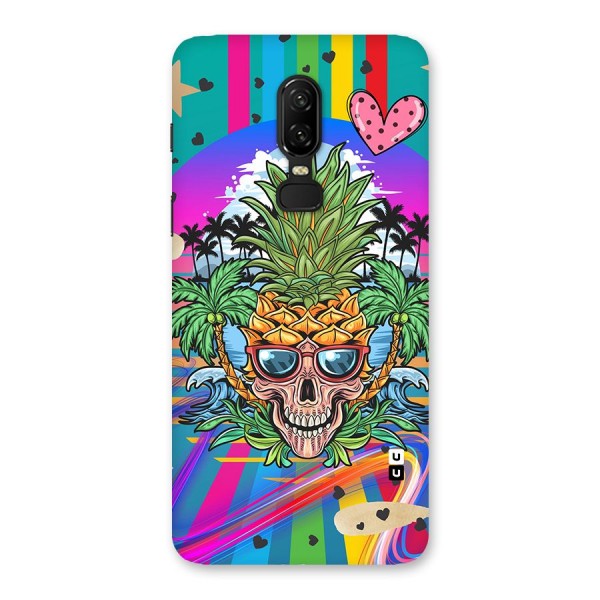 Cool Pineapple Skull Back Case for OnePlus 6