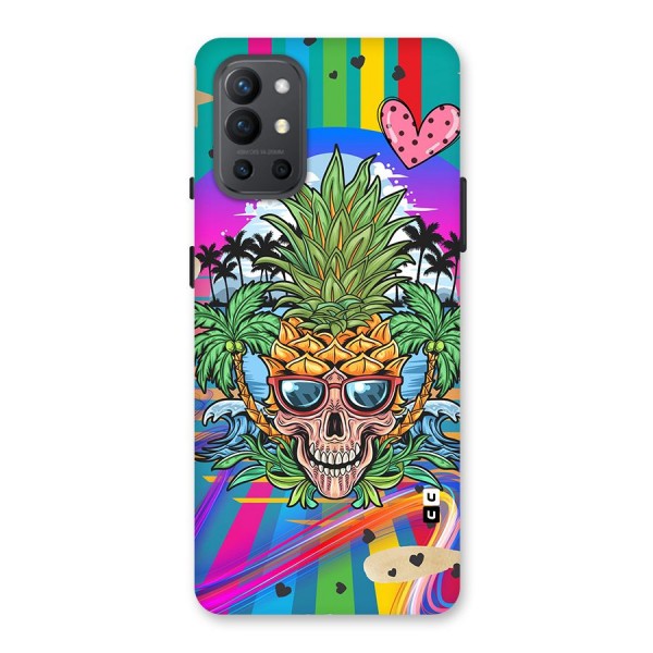 Cool Pineapple Skull Back Case for OnePlus 9R