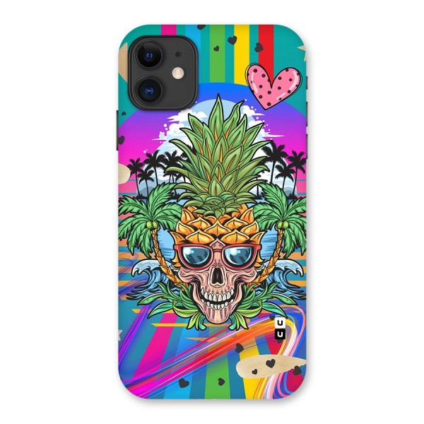 Cool Pineapple Skull Back Case for iPhone 11